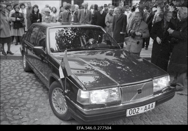 President Lennart Meri ametisse astumise tseremoonia Tallinna Toomkirikus 10.1992