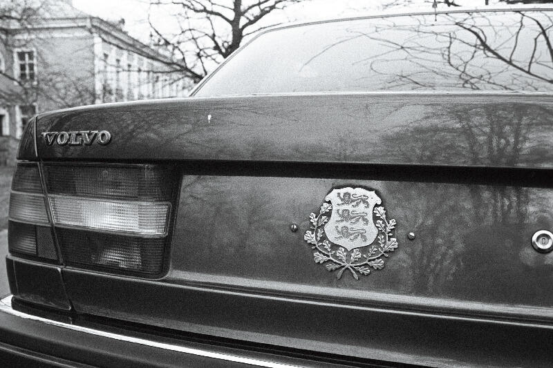 Lennart Meri auto 07.01.1993. Foto: Toomas Volmer